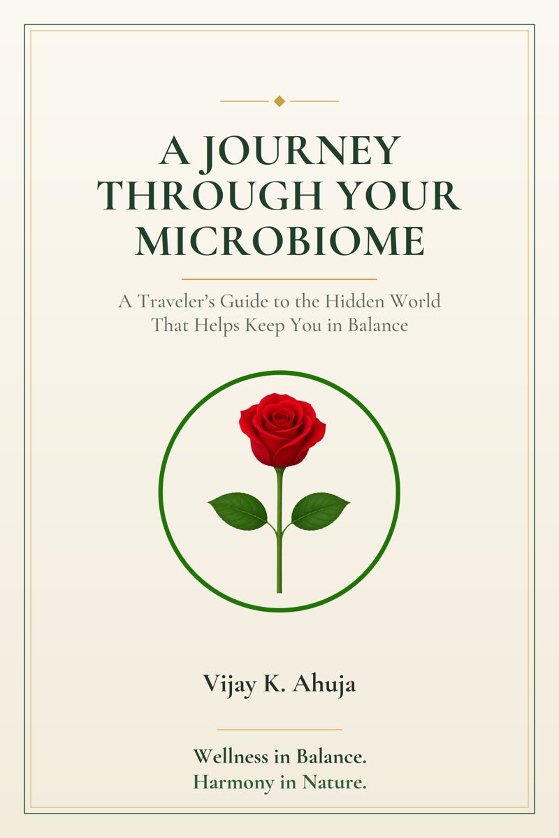Cover of A Journey Through Your Microbiome: A Traveler’s Guide to the Hidden World That Helps Keep You in Balance by Vijay K. Ahuja